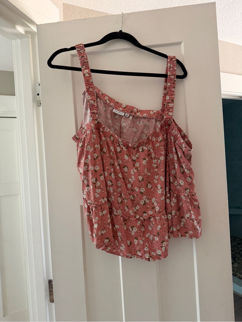 torrid Rose-Pink Floral Ruffle Camisole